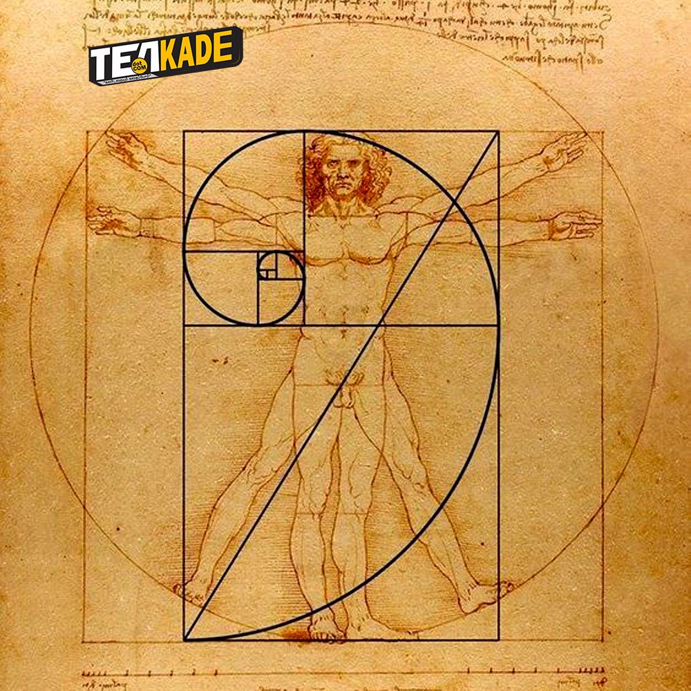 Golden Spiral - Vitruvian Man